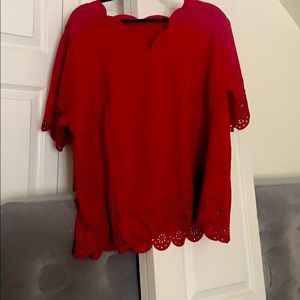 Shein maroon blouse